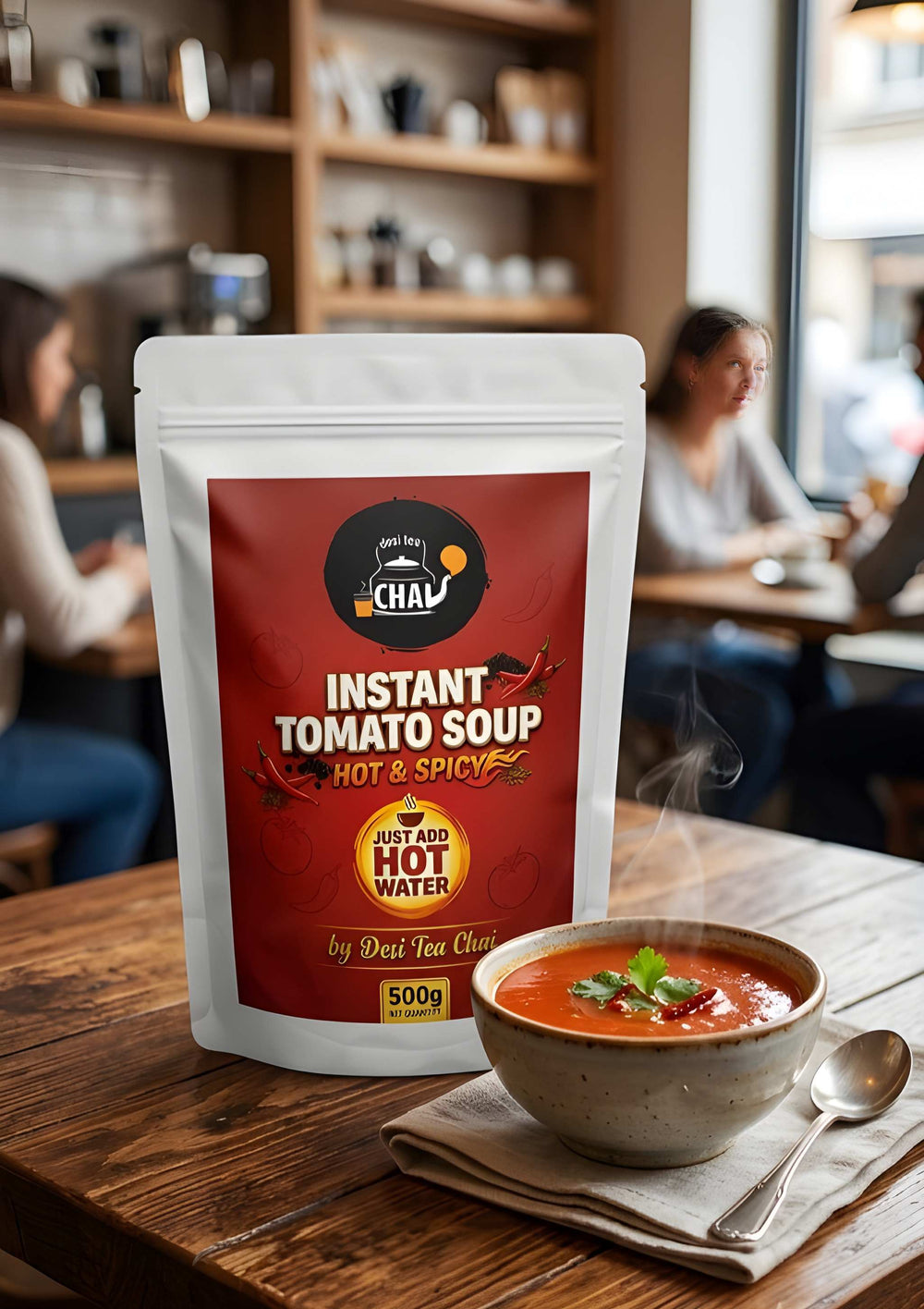 Desi Tea Winter Special Hot & Spicy Tomato Soup